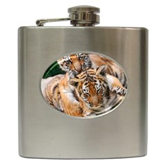 Baby Tigers Hip Flask (6 Oz) by trendistuff