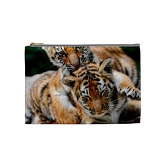 Baby Tigers Cosmetic Bag (medium)  by trendistuff