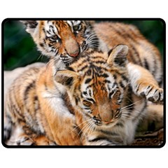 Baby Tigers Double Sided Fleece Blanket (medium) 