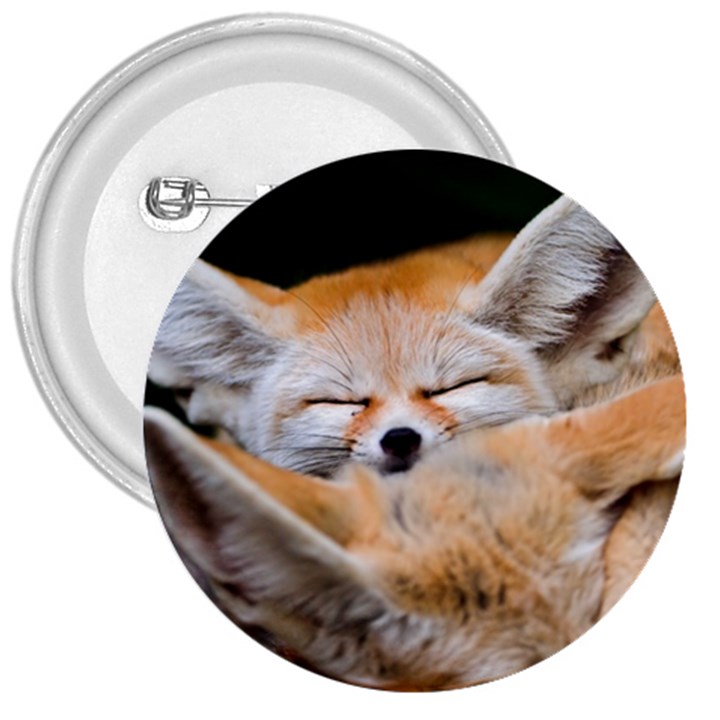 BABY FOX SLEEPING 3  Buttons