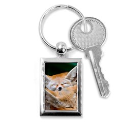 Baby Fox Sleeping Key Chains (rectangle)  by trendistuff