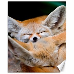 Baby Fox Sleeping Canvas 16  X 20   by trendistuff