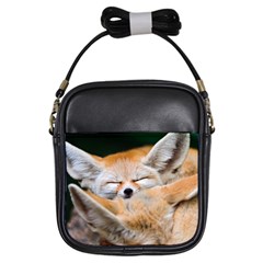 Baby Fox Sleeping Girls Sling Bags by trendistuff