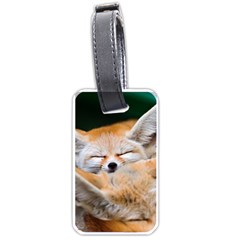 Baby Fox Sleeping Luggage Tags (one Side) 