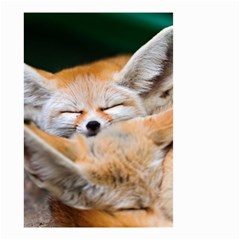 Baby Fox Sleeping Small Garden Flag (two Sides)