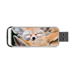 Baby Fox Sleeping Portable Usb Flash (one Side)