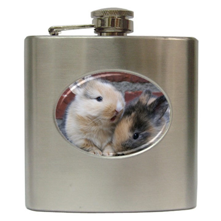 SMALL BABY RABBITS Hip Flask (6 oz)