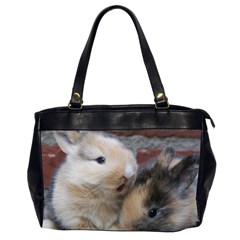 Small Baby Rabbits Office Handbags (2 Sides)  by trendistuff