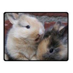 Small Baby Rabbits Fleece Blanket (small)