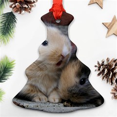 Small Baby Rabbits Ornament (christmas Tree) by trendistuff