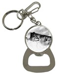 SLEEPY KITTY Bottle Opener Key Chains Front