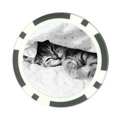 Sleepy Kitty Poker Chip Card Guards by trendistuff