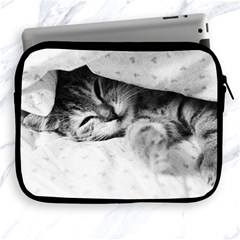 Sleepy Kitty Apple Ipad 2/3/4 Zipper Cases by trendistuff