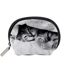 Sleepy Kitty Accessory Pouches (small)  by trendistuff