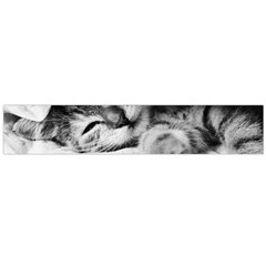 Sleepy Kitty Flano Scarf (large)  by trendistuff