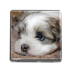 Sad Puppy Memory Card Reader (square) by trendistuff