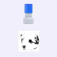 Sad Puppy Rubber Round Stamps (small) by trendistuff