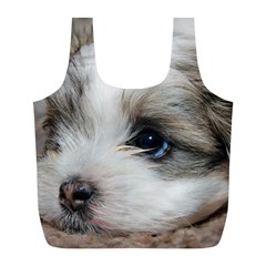 Sad Puppy Full Print Recycle Bags (l)  by trendistuff