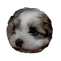 Sad Puppy Standard 15  Premium Flano Round Cushions