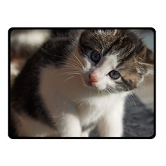 Questioning Kitty Fleece Blanket (small) by trendistuff