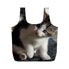 Questioning Kitty Full Print Recycle Bags (m)  by trendistuff