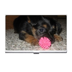 Puppy With A Chew Toy Business Card Holders by trendistuff