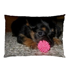 Puppy With A Chew Toy Pillow Cases by trendistuff