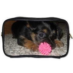 PUPPY WITH A CHEW TOY Toiletries Bags