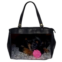 Puppy With A Chew Toy Office Handbags by trendistuff