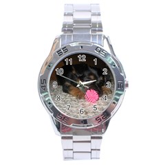 PUPPY WITH A CHEW TOY Stainless Steel Men s Watch