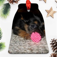 PUPPY WITH A CHEW TOY Ornament (Bell) 