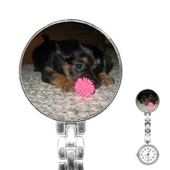 Puppy With A Chew Toy Stainless Steel Nurses Watches by trendistuff