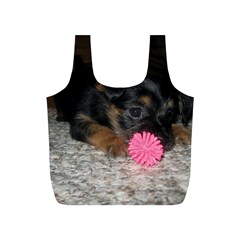 Puppy With A Chew Toy Full Print Recycle Bags (s)  by trendistuff