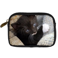 Pretty Blue-eyed Kitty Digital Camera Cases by trendistuff