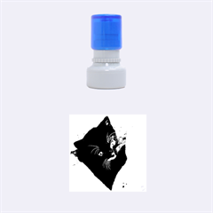 Pretty Blue-eyed Kitty Rubber Round Stamps (small) by trendistuff