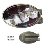 KITTY TWINS Money Clips (Oval)  Front