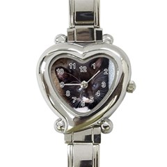 Kitty In A Corner Heart Italian Charm Watch by trendistuff