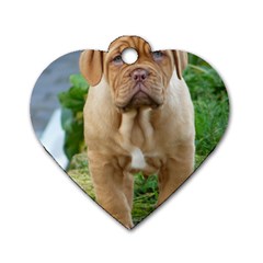 Cute Wrinkly Puppy Dog Tag Heart (one Side) by trendistuff