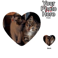 Cute Kitties Multi-purpose Cards (heart)  by trendistuff