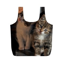 Cute Kitties Full Print Recycle Bags (m)  by trendistuff