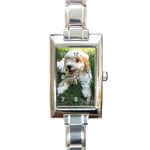 CUTE CAVAPOO PUPPY Rectangle Italian Charm Watches Front