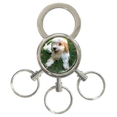 Cute Cavapoo Puppy 3-ring Key Chains by trendistuff