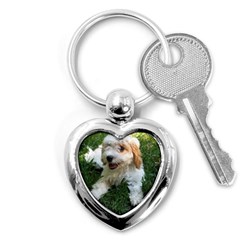 Cute Cavapoo Puppy Key Chains (heart)  by trendistuff