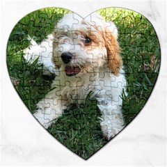 Cute Cavapoo Puppy Jigsaw Puzzle (heart) by trendistuff