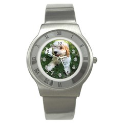 Cute Cavapoo Puppy Stainless Steel Watches by trendistuff