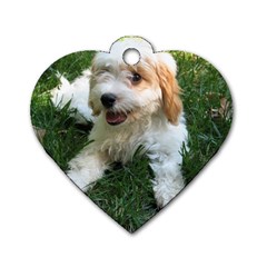 Cute Cavapoo Puppy Dog Tag Heart (one Side) by trendistuff