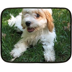 Cute Cavapoo Puppy Fleece Blanket (mini)