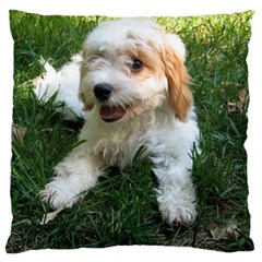 Cute Cavapoo Puppy Standard Flano Cushion Cases (one Side)  by trendistuff