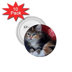 Comfy Kitty 1 75  Buttons (10 Pack) by trendistuff