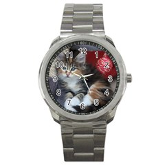 Comfy Kitty Sport Metal Watches by trendistuff